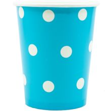 Стакан Горошек голубой 250мл 6шт/G