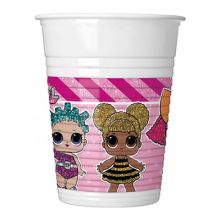 Стакан пласт Куклы ЛОЛ 200мл 8шт/Р