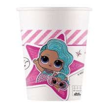 Стакан ЭКО Куклы ЛОЛ 200мл 8шт/P