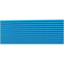 Трубочка д/кокт гологр голубая 12шт/G