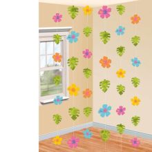 Гирлянда верт Гибискус Листья 2,1м 6шт/A