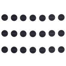 Гирлянда н/нитке Круги чёрные 2,2м