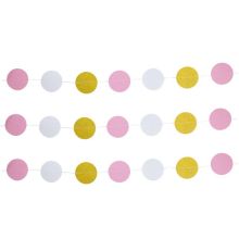 Гирлянда н/нитке Круги Нежные розов 2,2м