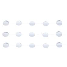 Гирлянда н/нитке Круги 3D белые 2,2м