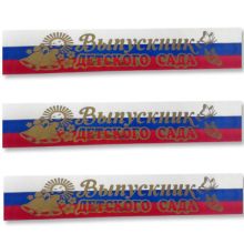 Лента Выпускник ДетСада триколор