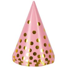 Колпак Горошек золотой 6шт/G