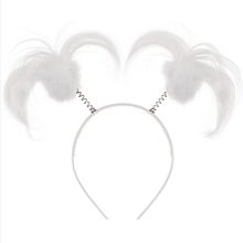 Ободок-антенки Хвостики белые/A