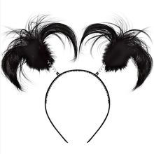 Ободок-антенки Хвостики черные/A