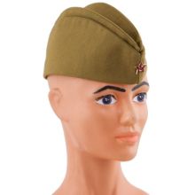 Пилотка военная со звездой текстиль р.56