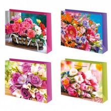 Пакет бум Цветы 23х18см