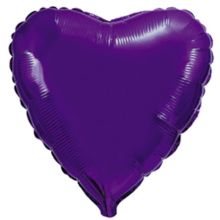 Ф Б/РИС 18" СЕРДЦЕ Металлик Violet(FM)