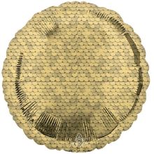 А Б/РИС КРУГ 18" Пайетки Gold
