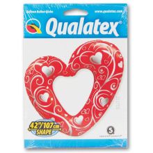  Сердце Вензель Red