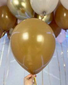 Коричневые воздушные шары с гелием