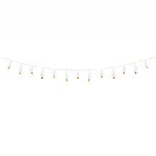 Гирлянда Перья бум белые с зол 1,6м/PD