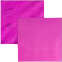 Салфетка фольг ярко-розовая 33см 6шт/G