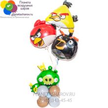 Фонтан из шаров AngryBirds