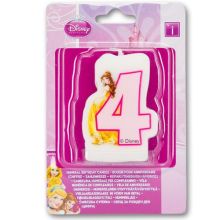 Свеча-цифра "4" Принцессы 6см/Р