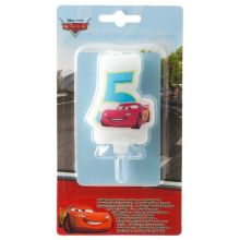 Свеча-цифра "5" Тачки 6см/Р