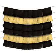 Гирлянда-бахрома Black&Gold150х25см9шт/А