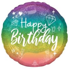 А 18" HB Радуга омбре голография S55