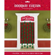 Украшение на дверь Елочки 99 х 195,5см/А