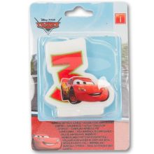 Свеча-цифра "3" Тачки 6см/Р