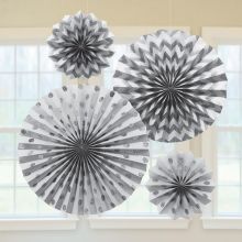 Фант Silver Горошек-Шеврон блеск 4шт/A