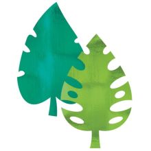 Баннер фольг Пальмовый лист 40см 8шт/A