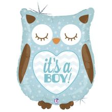  IT'S A BOY Сова голубая блеск