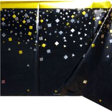 Скатерть фольг КонфеттиParty чер 130х180