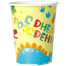 Стакан бум С ДР Динозаврики 250мл 6шт/G