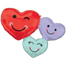  Сердца улыбающиеся трио