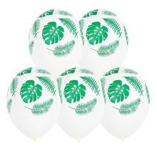 Шелкография пастель 14" Листья тропическ