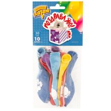 Набор шаров рис Поздравления 30см 10шт.