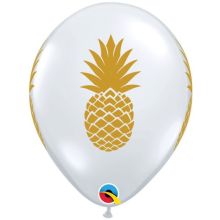 Шелк 11" Ананас золотой Diam Clear/Q