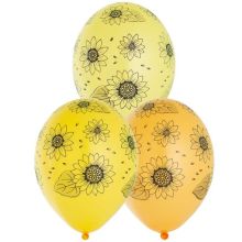 Шелкография пастель 14" Подсолнухи