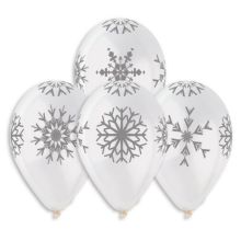 Шелкография 12" крист Снежинки больш /Ит