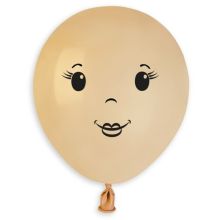 Шар 5" с рисунком FACE Дев Blush /Ит