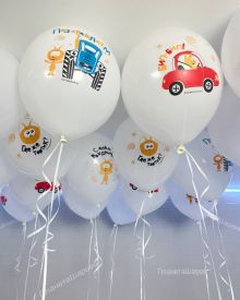 Воздушные шары Синий трактор