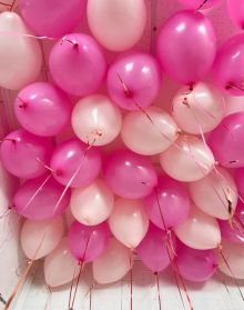 Цвета воздушных шаров розовое ассорти