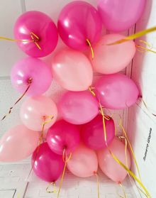 Варианты шаров розовое ассорти