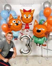 Набор шаров три кота