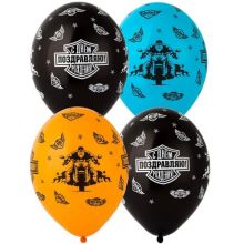 Шар с рисунком 14" С ДР Байкер