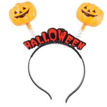 Ободок-антенки светящ Halloween Тыква/G