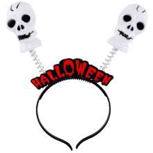 Ободок-антенки светящ Halloween Череп/G