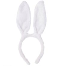 Ободок Ушки Зайчика белые