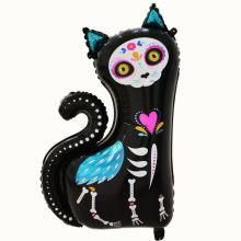  Скелет кошки День мертвых