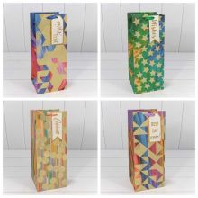 Пакет бум подар Геометрия микс 14х35см