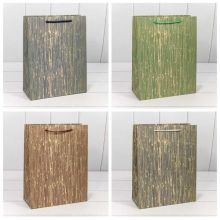 Пакет бум подар Полосы микс 26х32см